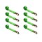Tie 4 Safe 2" x 10' Wheel Lasso Lift Strap w/ Flat Snap Hook Tow Dolly Green, 8PK TWS21-2510-M3-GR-C-8 - alternate 1